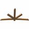 Ekena Millwork Alberta Smooth Timber Gable Bracket, Western Red Cedar, 96"W x 52"H x 3 1/2"D x 5 1/2"F, 13/12 Pitch GBW096X52X0406ALB00SWR - alternate 3